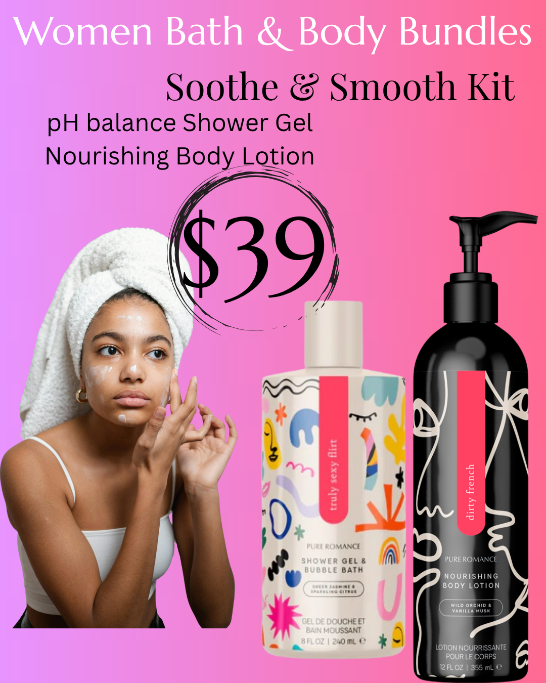 Soothe and Smooth Kit: Shower Gel and Nourishing Body Lotion