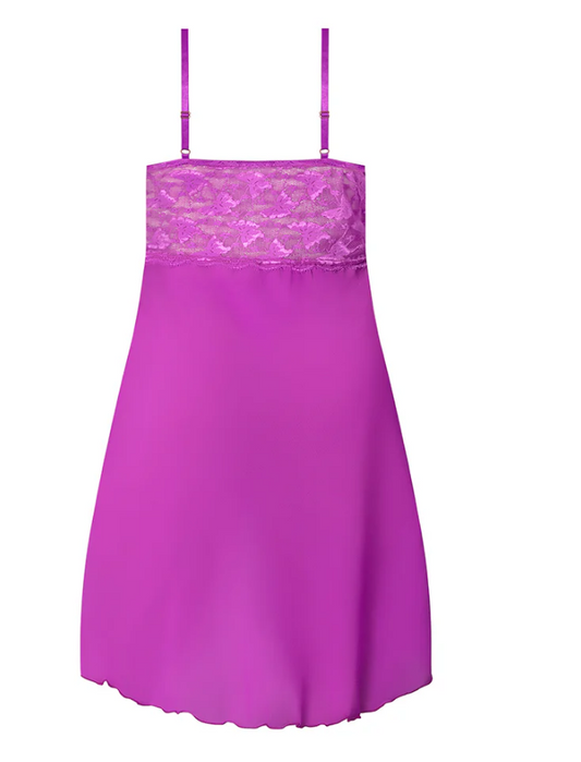 Purple Reign Plus Size Gown & Thong Set