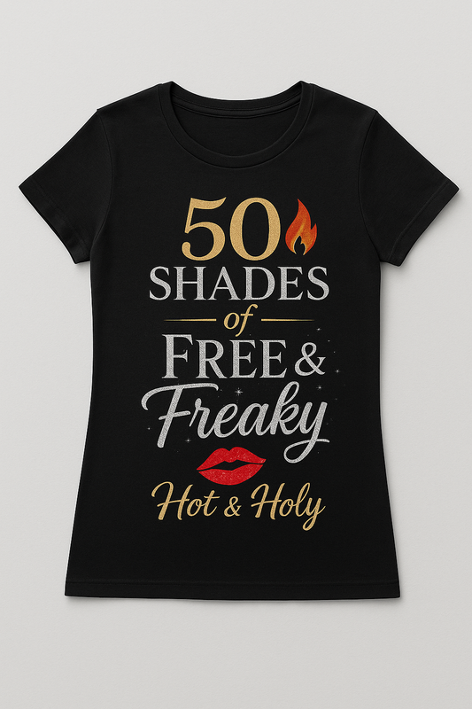 50 Shades of Free & Freaky” Women’s Tee