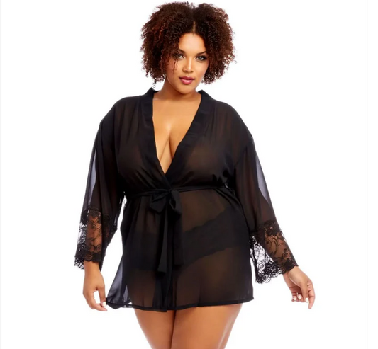 Endless Seduction Kimono Robe & Panty Set