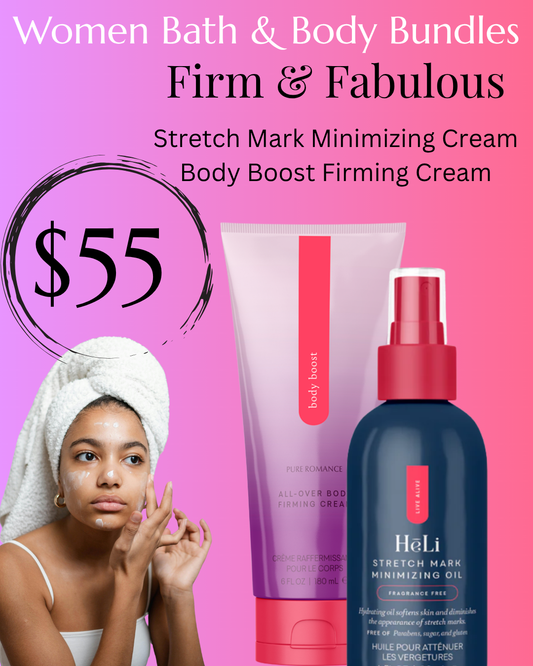 Firm & Fabulous: Body Boost Firming Cream and Stretch Mark Minimizing Spray