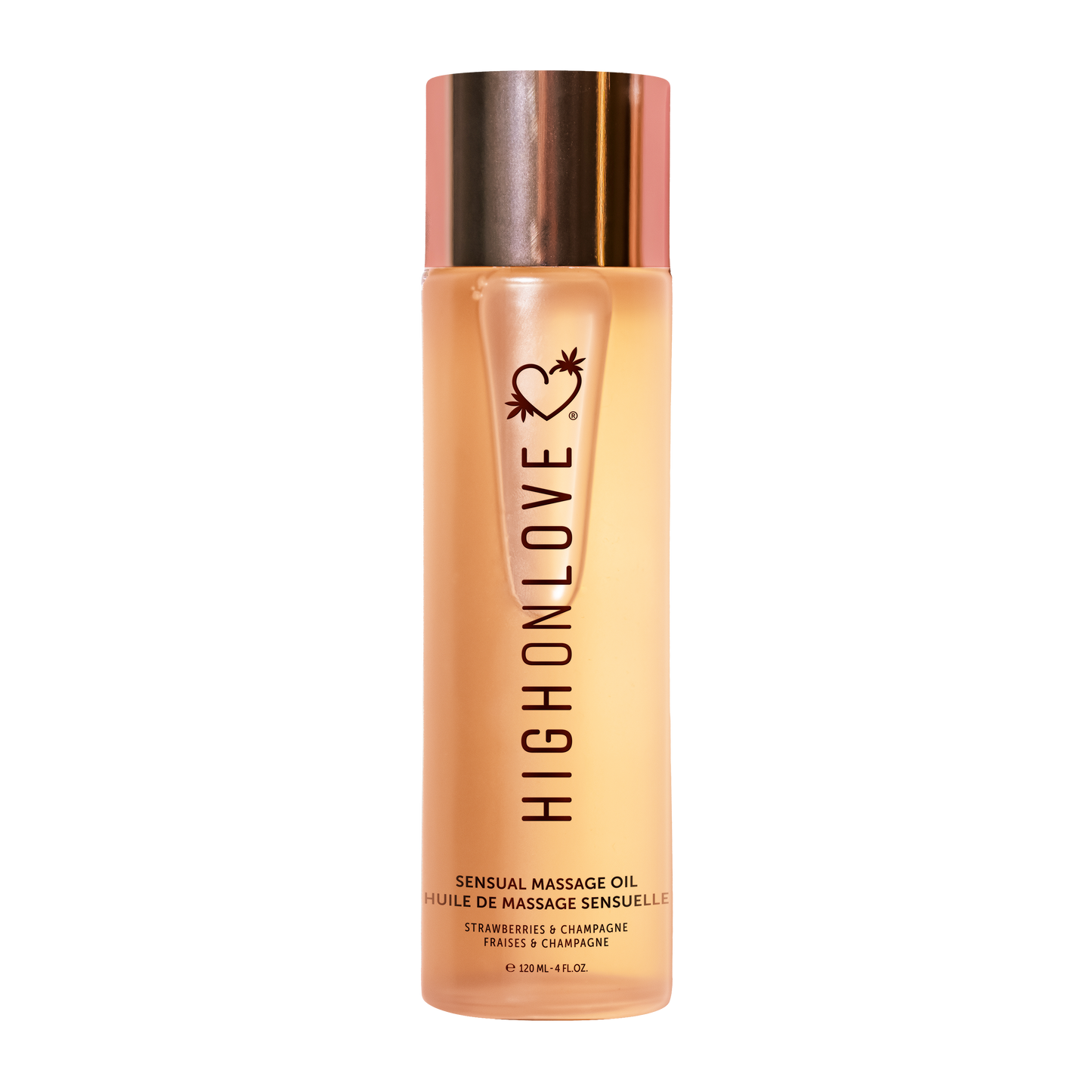 High On Love: Massage Oil - Strawberries & Champagne - 120ml