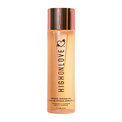 High On Love: Massage Oil - Strawberries & Champagne - 120ml