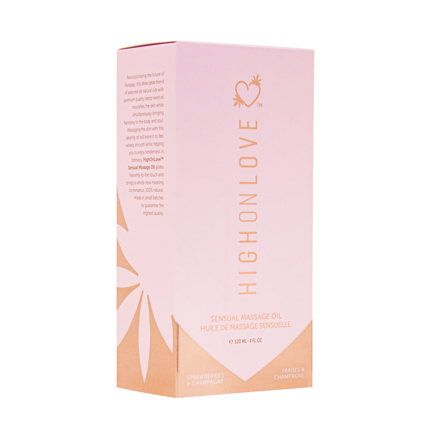 High On Love: Massage Oil - Strawberries & Champagne - 120ml