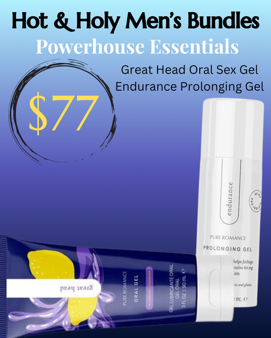 Powerhouse Essentials: Great Head Oral Sex Gel & Endurance Prolonging Gel