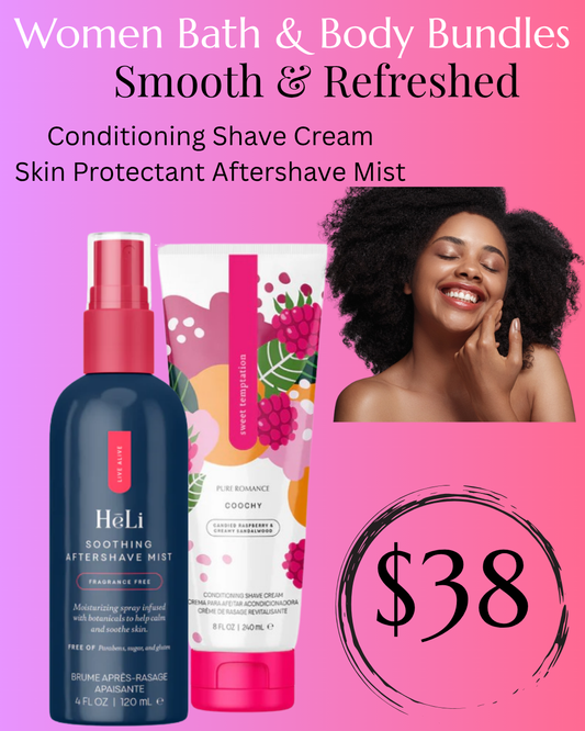 Smooth & Refreshed: Shave Cream & Aftershave Spray