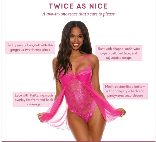 Twice As Nice Babydoll Teddy