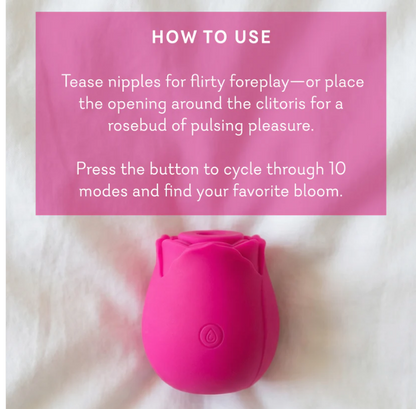 Hot & Holy Rose Air Pressure Clitoral Vibrator (Rose)